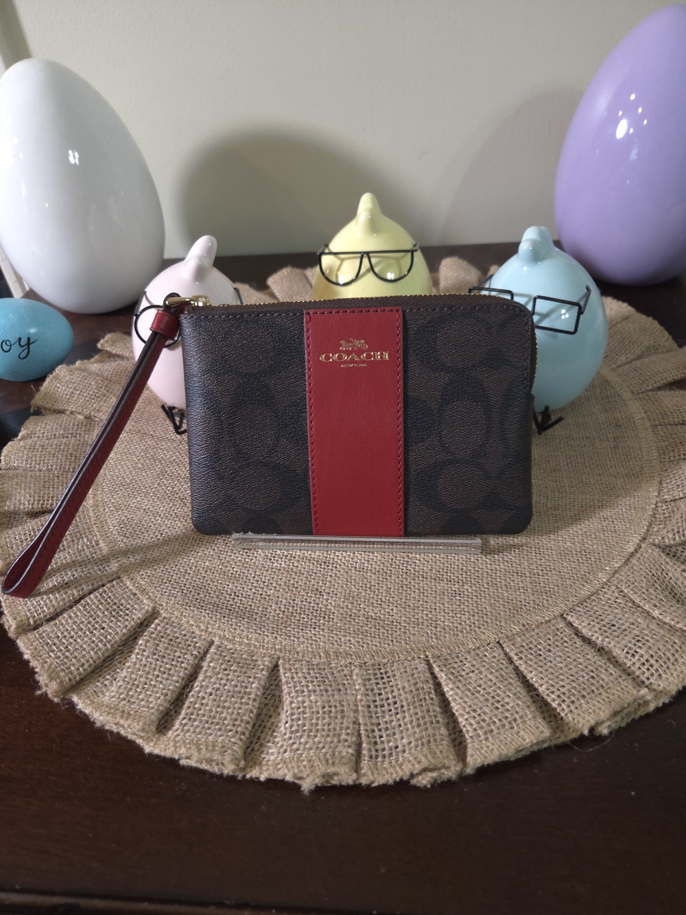 LIKE NEW Coach Signature C Wristlet